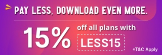 15% Off all plans with LESS15