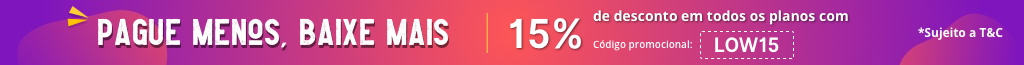 15% de desconto em todos os planos com LOW15
